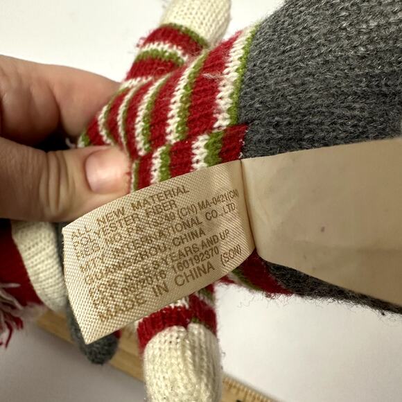 Dan Dee 10" Christmas Mouse Plush Sock Monkey Type Stuffed Animal DanDee - Picture 8 of 9